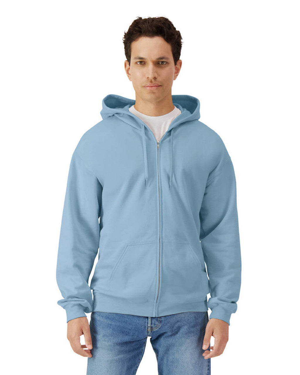 Gildan Midweight Fleece Adult Full Zip Hooded Sweatshirt