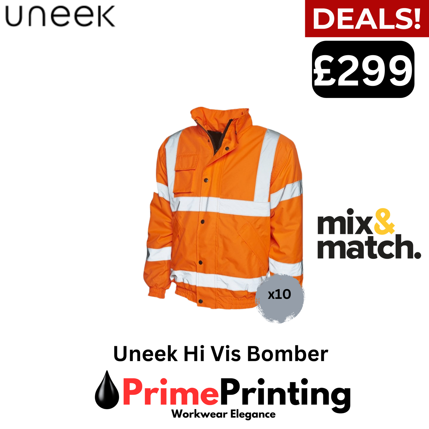 Adult Hi Vis Bomber x10