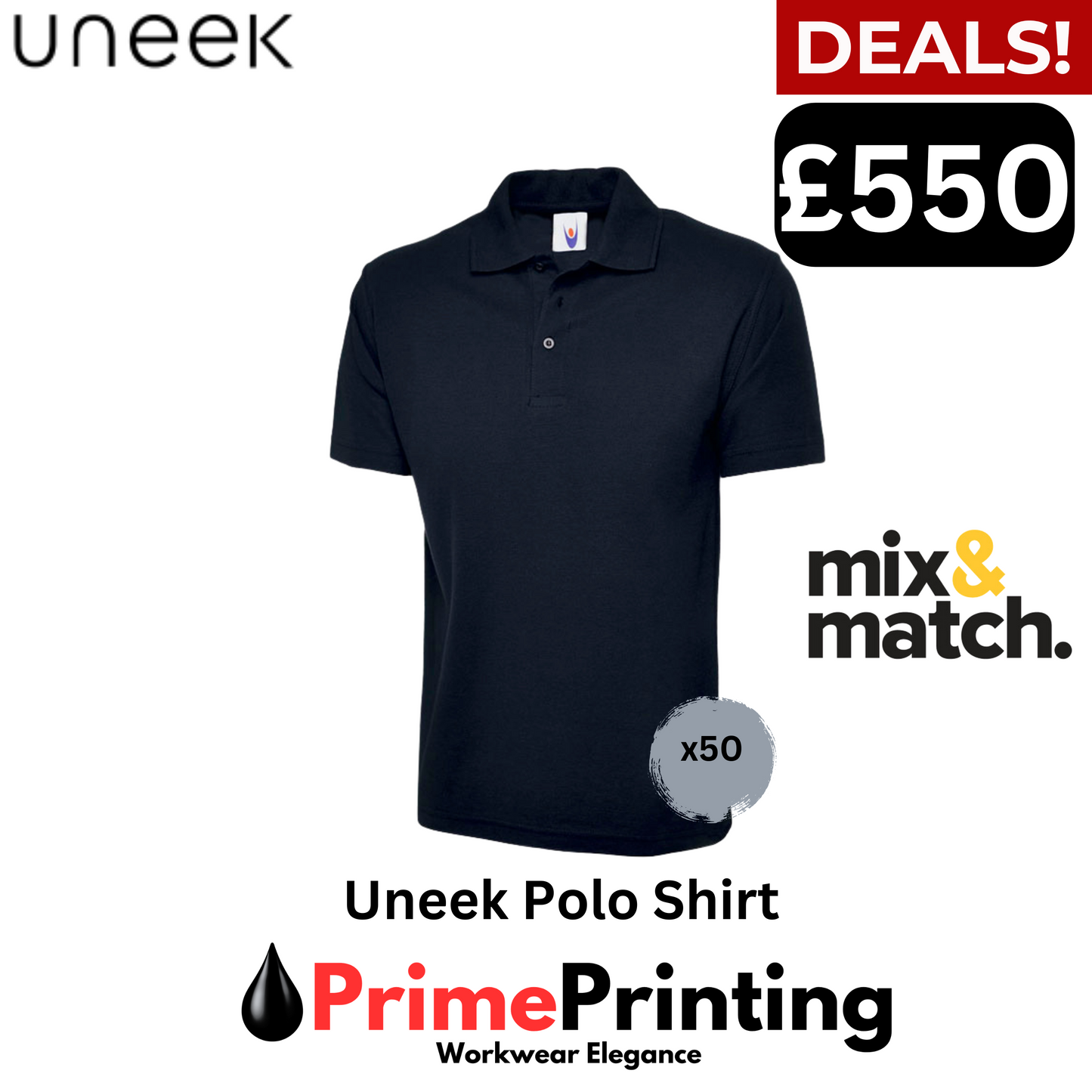 Adult Polo Shirt x50