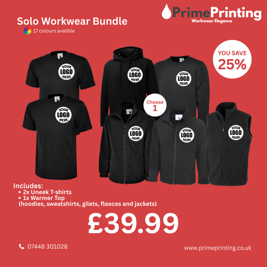 2 T –Shirts and 1 Warmer Top Solo Workwear Bundle