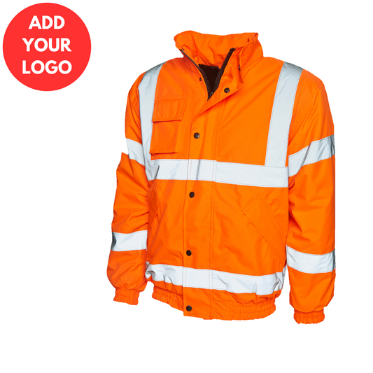 Hi Vis Bomber Jacket Orange