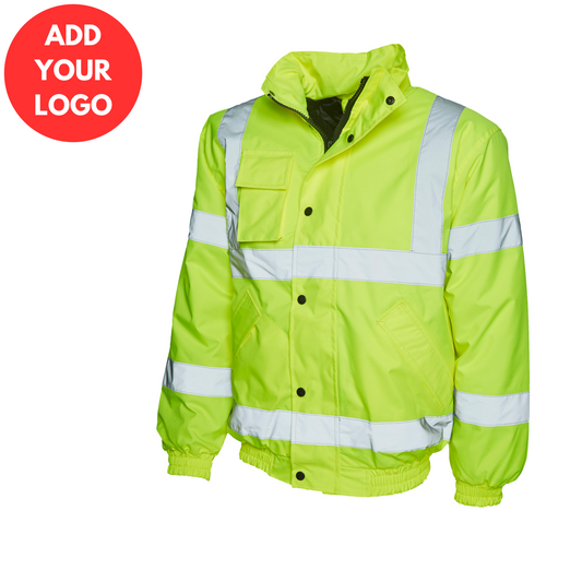 Hi Vis Bomber Jacket Yellow