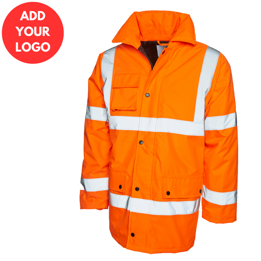 Hi Vis Road Safety Jacket Orange