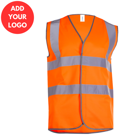 Hi Vis Safety Waistcoat Orange